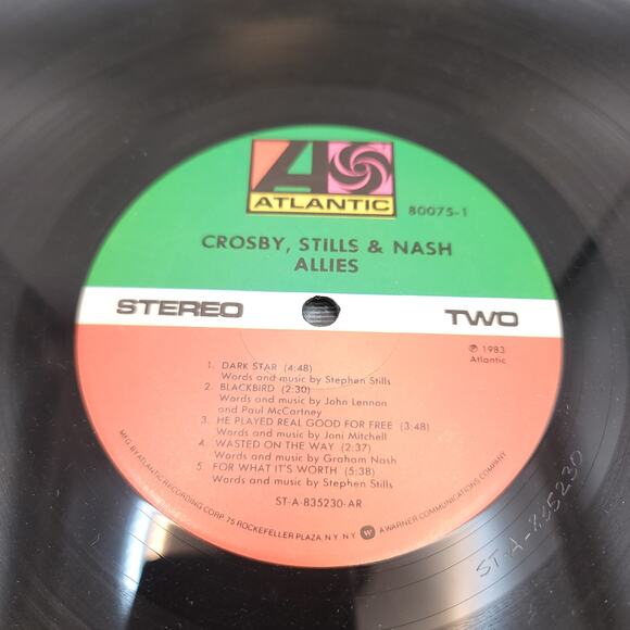 Crosby Stills and Nash Allies Vinyl Record 1983 - Picture 6 of 6